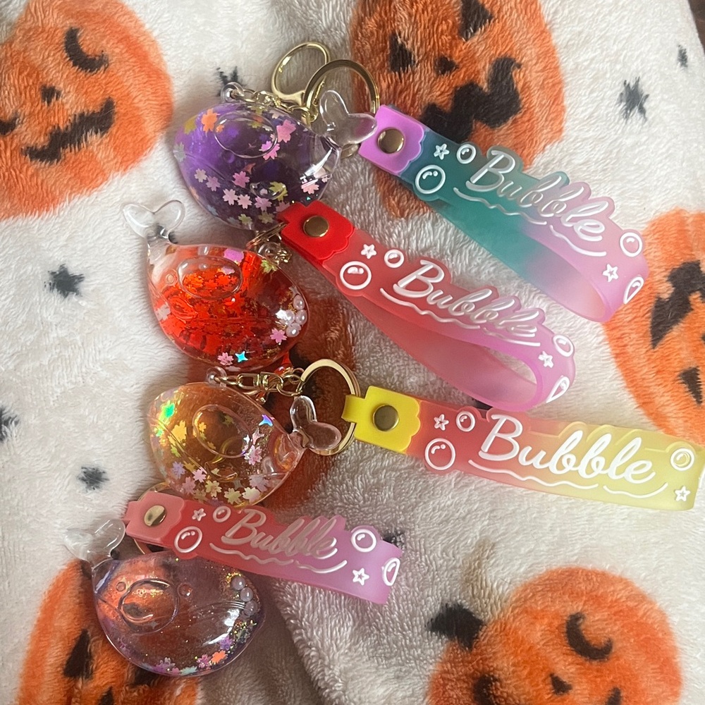 1pcs Colorful Bubble Keychain